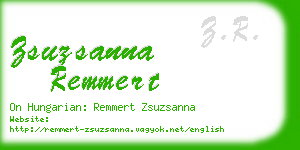 zsuzsanna remmert business card